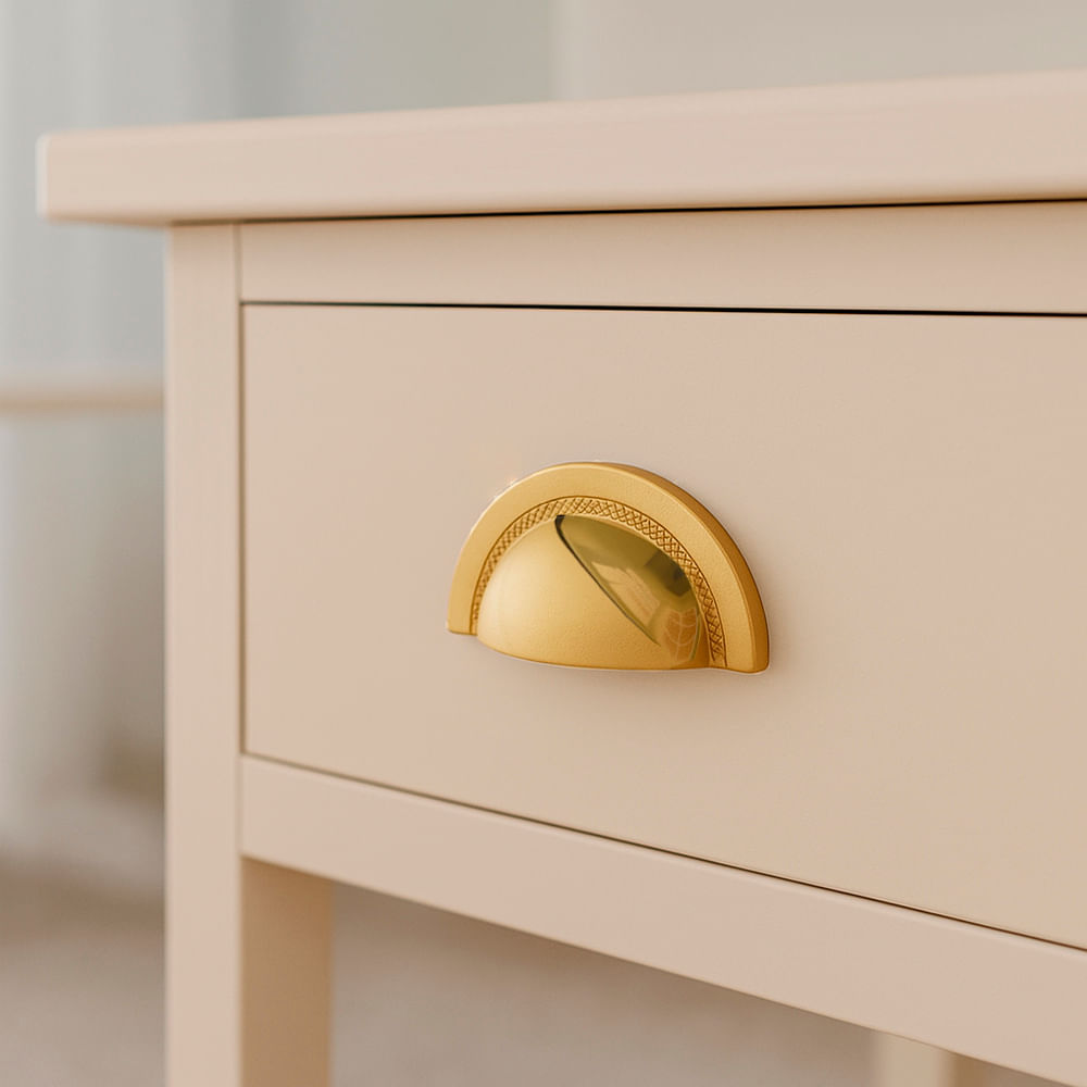 Puxador Concha Shell 48mm Gold Zen